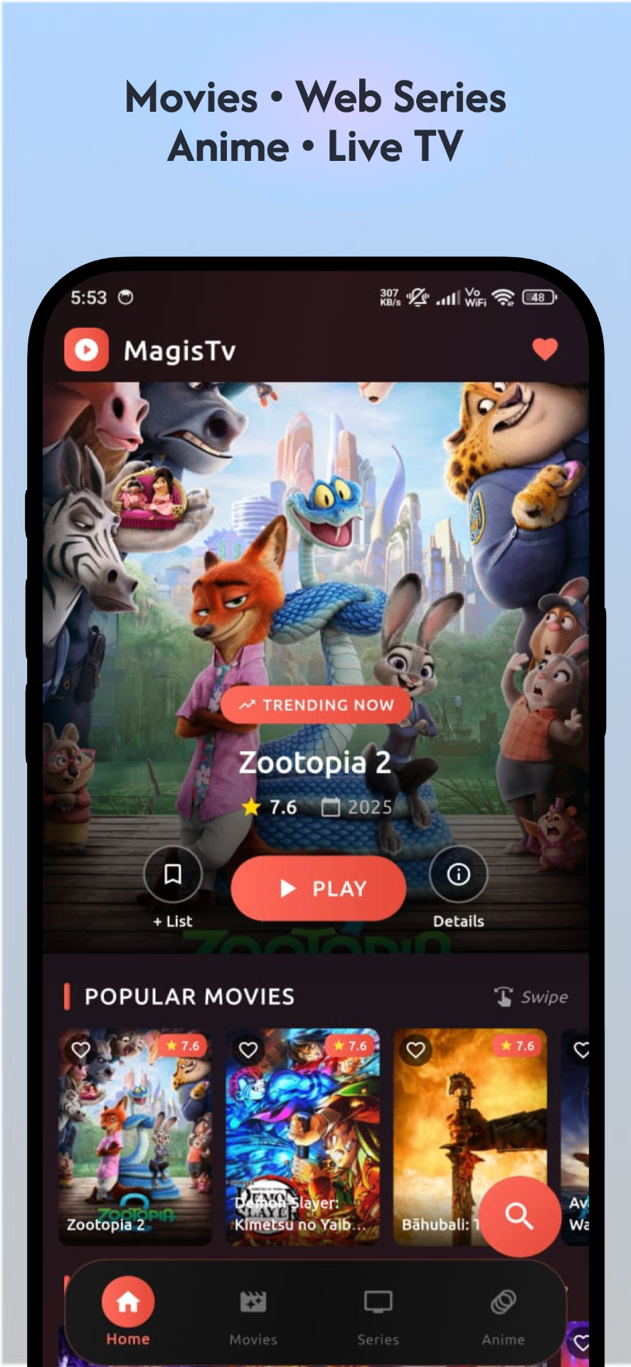 MagisTV+ | Stream Movies, Web Series & Live TV